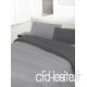 Italian Bed Linen Parure Housse de Couette pour lit Double 250 x 200 cm 250 x 200 cm Gris - B00W3K0TKG